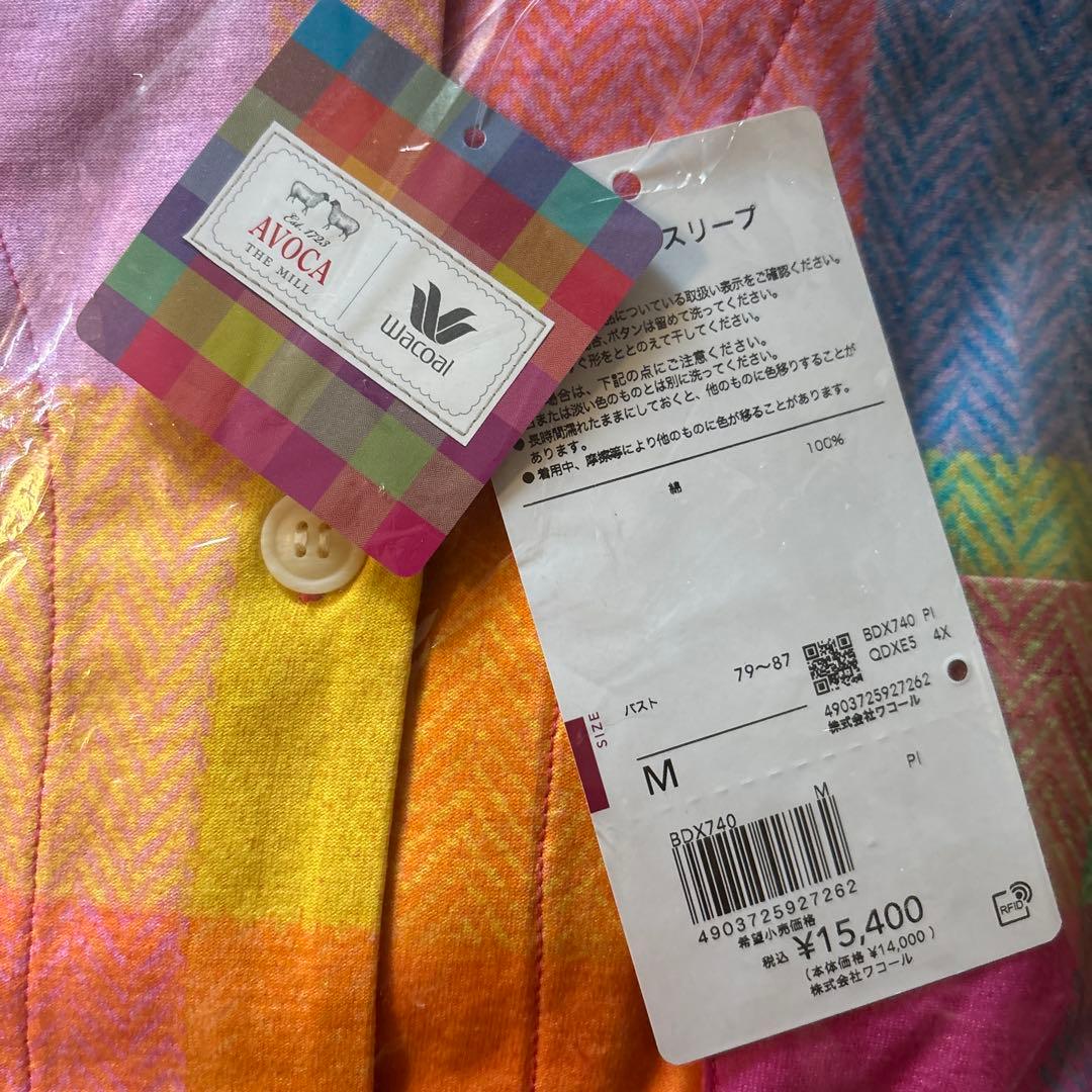 WACOAL AVOCA カラフルチェック Mサイズ パジャマ　M