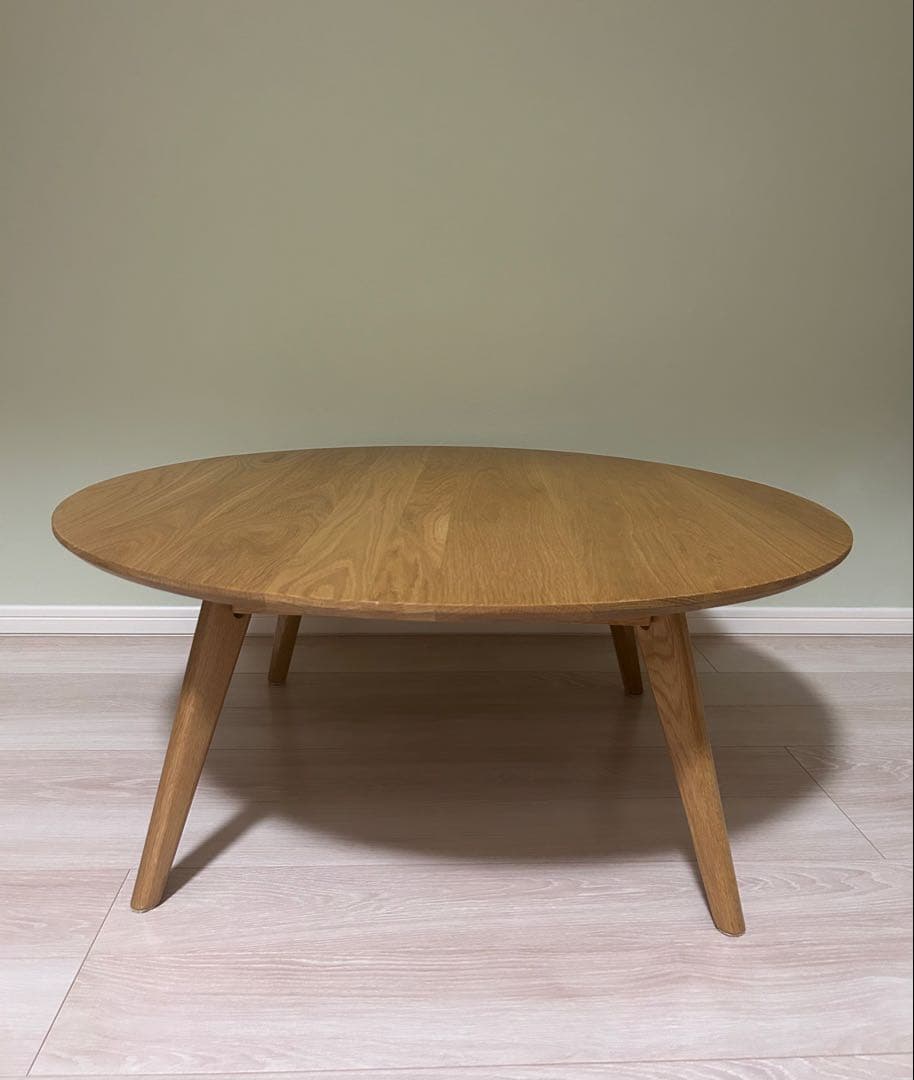 週末終了❣️リセノ100Φセンターテーブル リバー丸