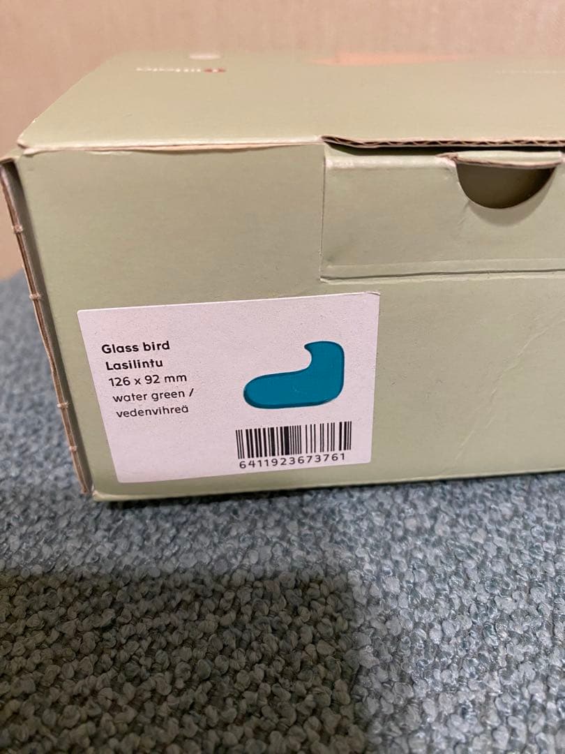  イッタラ/ミナペルホネン　ガラスバード　ウォーターグリーン