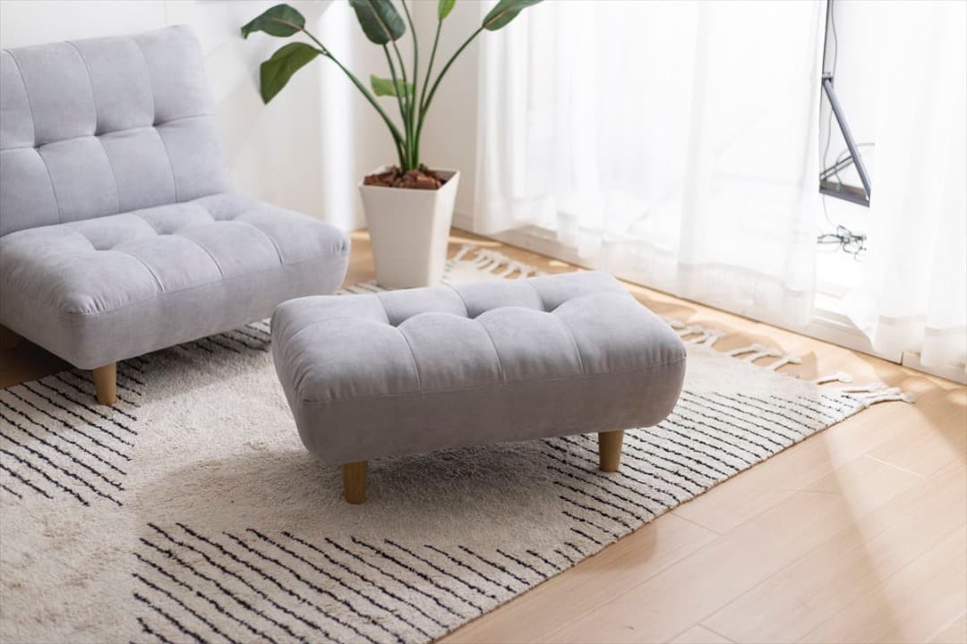 【送料無料】Moln オットマン付き一人掛けソファ フット ウレタン