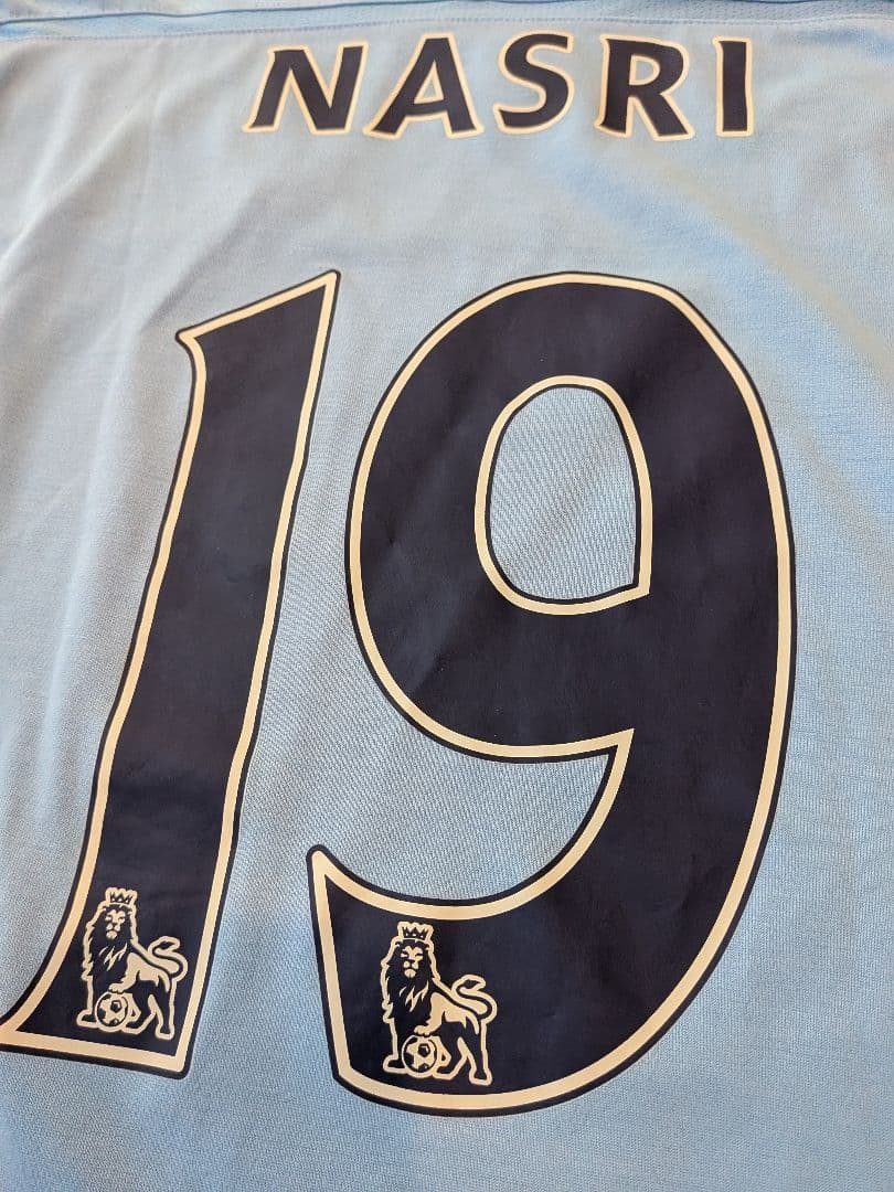 UMBRO11/12マンチェスターシティ長袖ユニフォームNo.19ナスリ