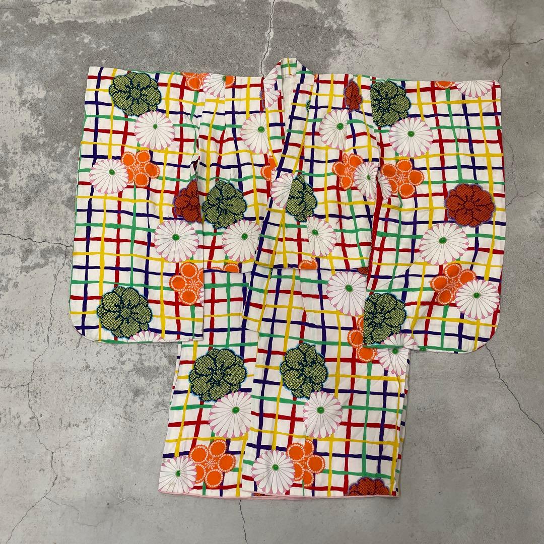 七五三　3歳着物 アンティーク着物【K3-22】