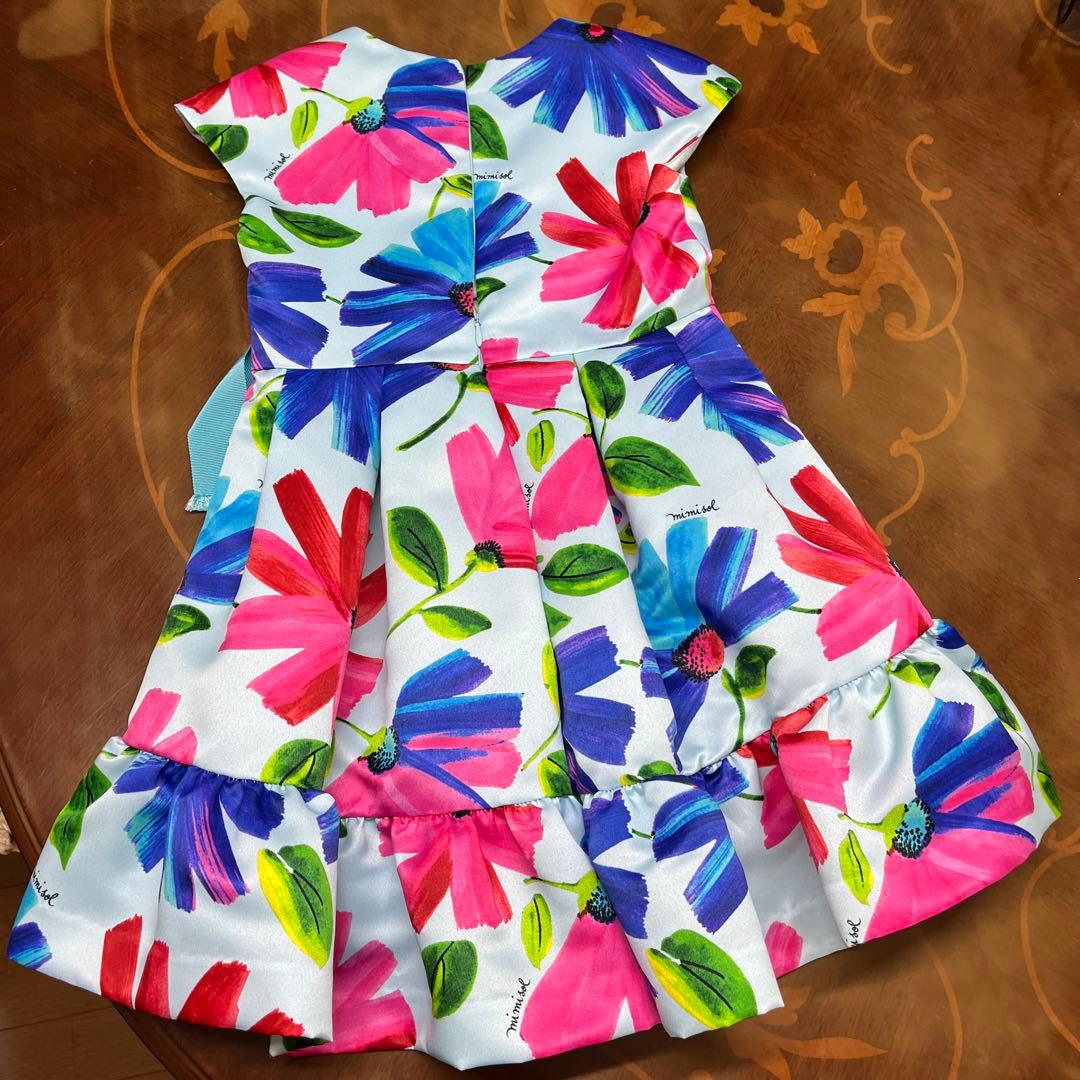 mimisol フラワープリント ワンピース セット