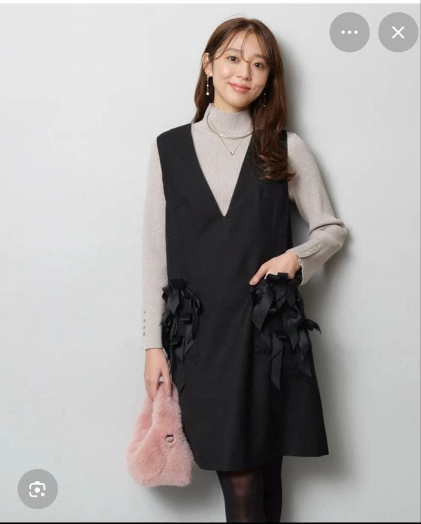 新品未使用♡ジャスグリッティー♡デコラリボンジャンスカ