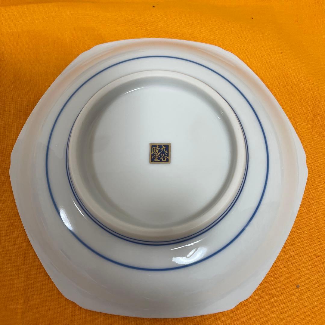 九谷焼　花と鳥の八角形皿 5枚セット