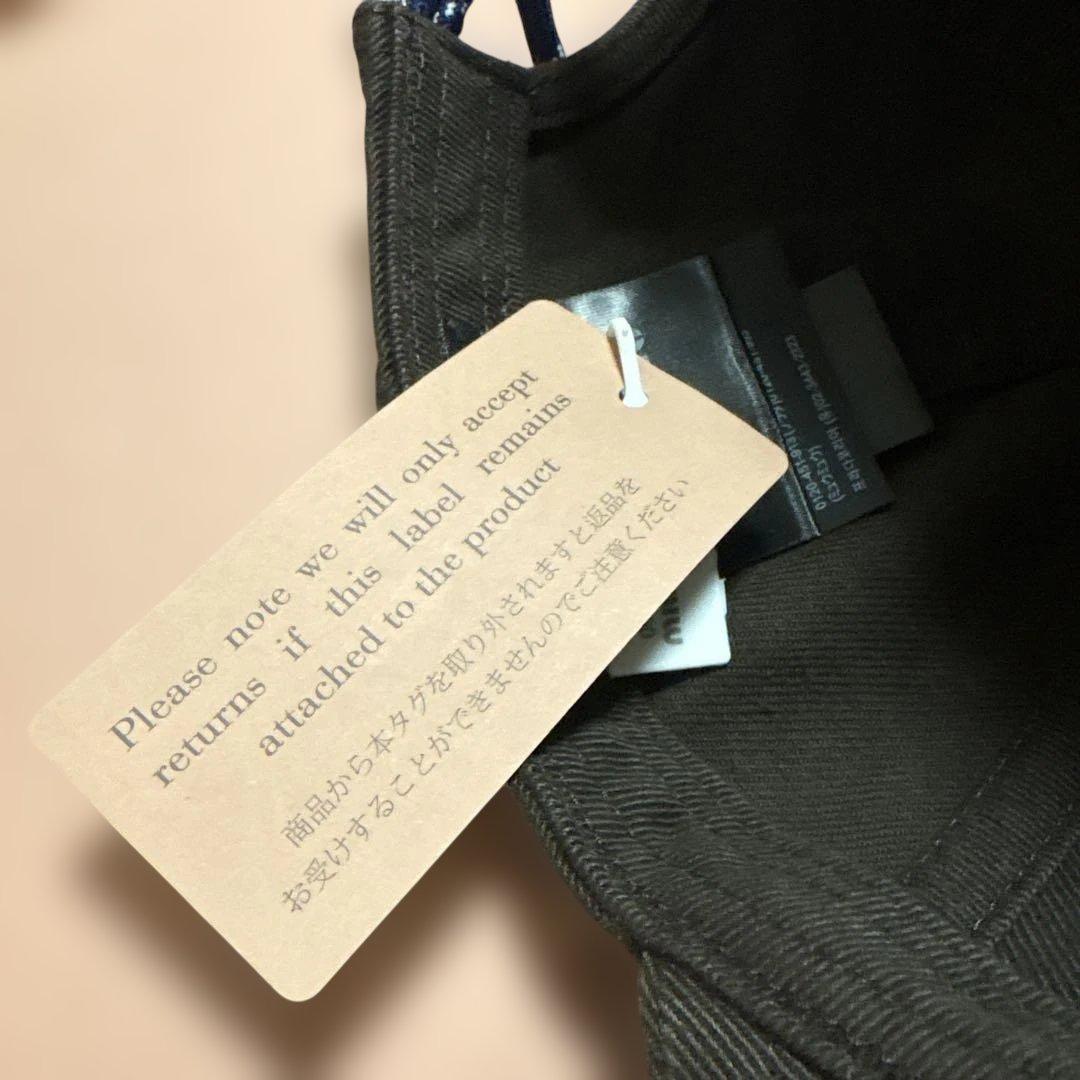 miu miu ブラウン デニムキャップ