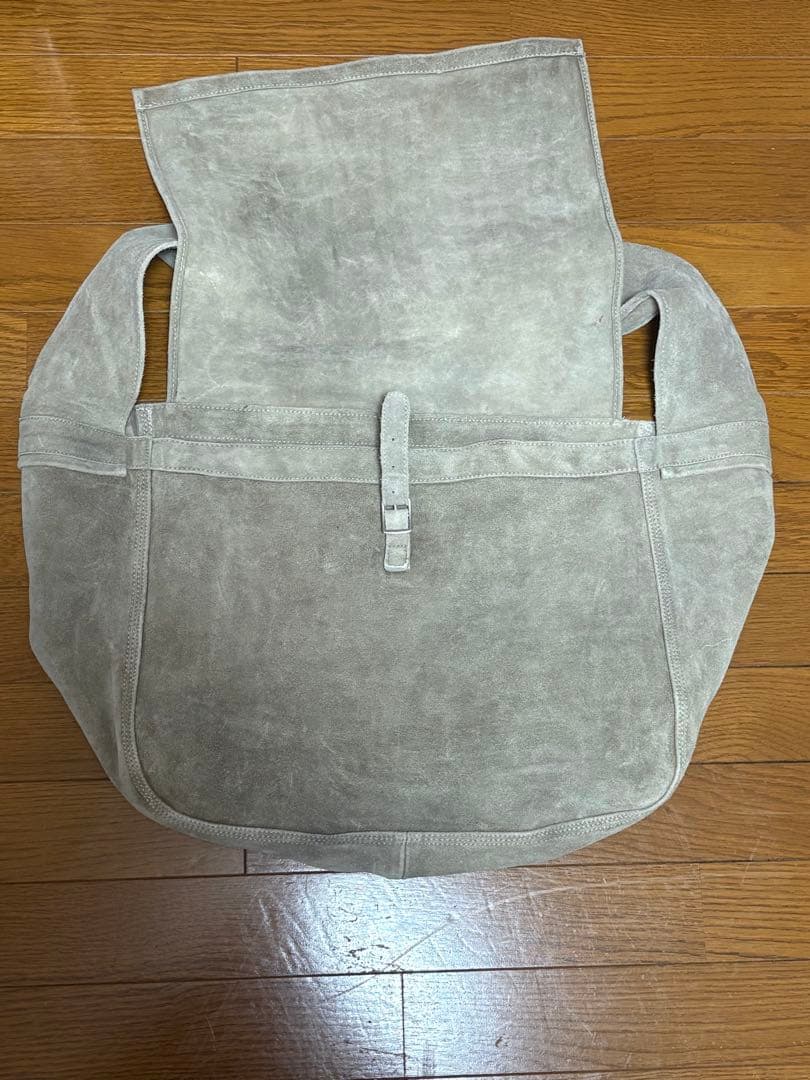 SEVEN BY SEVEN レザーショルダーバッグ グレー　新品