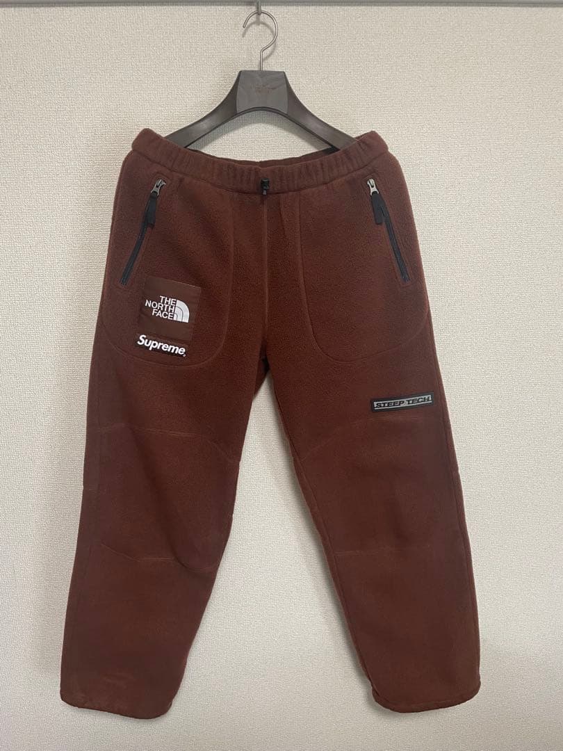 supreme✖️ノースフェイス　フリースパンツ
