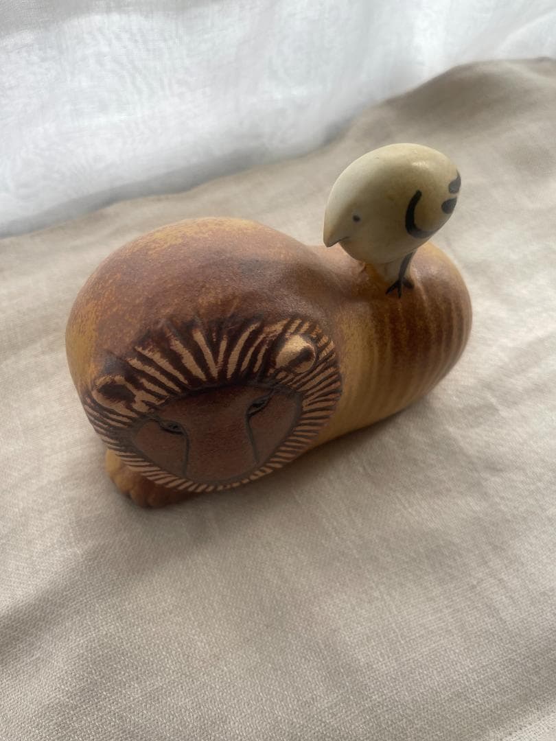 美品✨リサラーソン　Lion with bird ｜ライオンと鳥｜11月末まで