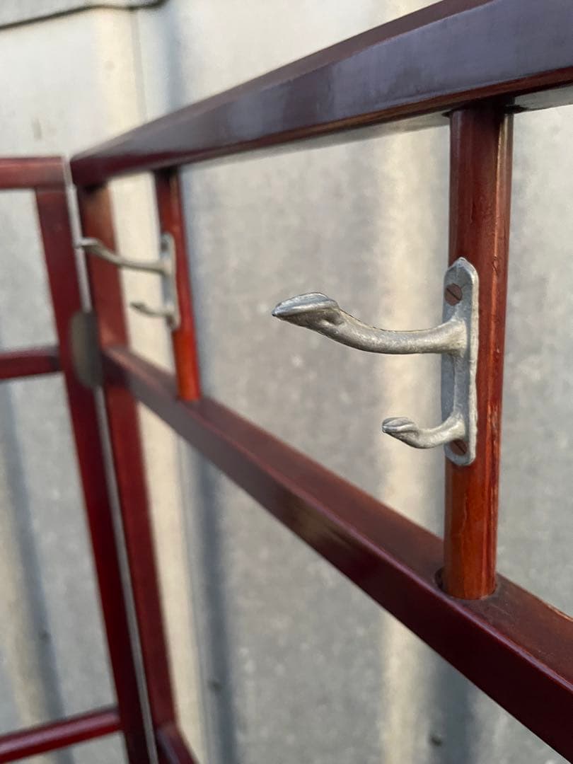 稀少/古道具/当時物/無垢材/木製/衣紋掛け/衣桁/着物掛け/24