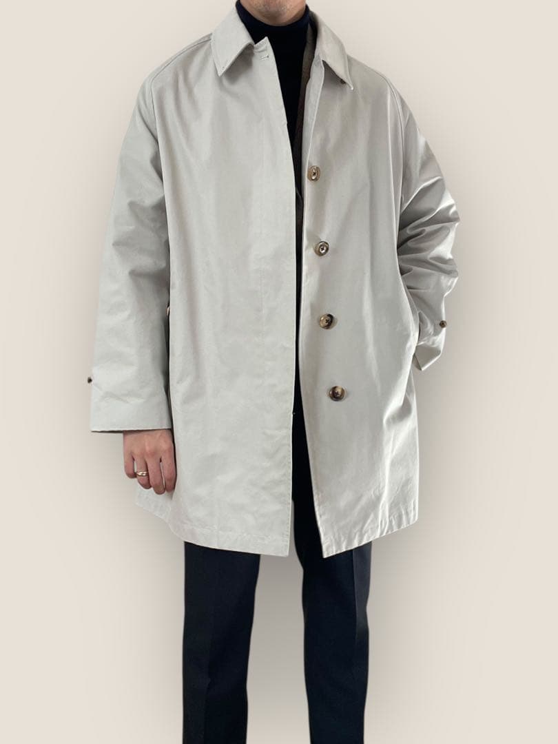 オーベルジュ×ブリッラ⭐️カーコート⭐️40⭐️ステンカラー23ssオイスターベージュ