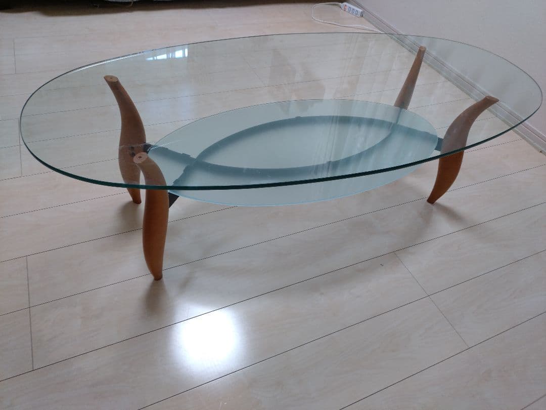 【直接引取！期間限定値下げ】美品 ポラダ ガラステーブル アクタスporada