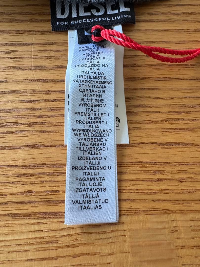 DIESEL ディーゼル ロゴ刺繍　リバーシブルマフラー　ストール