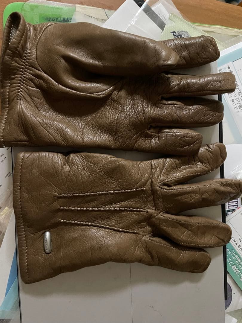 OUR LEGACY ブラウン レザー 手袋 24aw