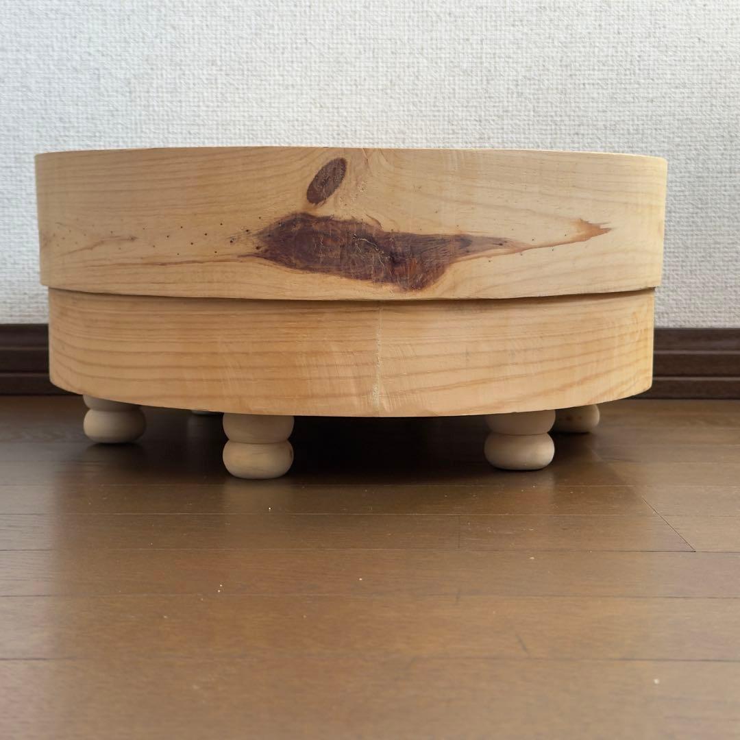 オルネドフォイユ オルネコ モロッコラウンドベッド 猫用ベッド 天然木