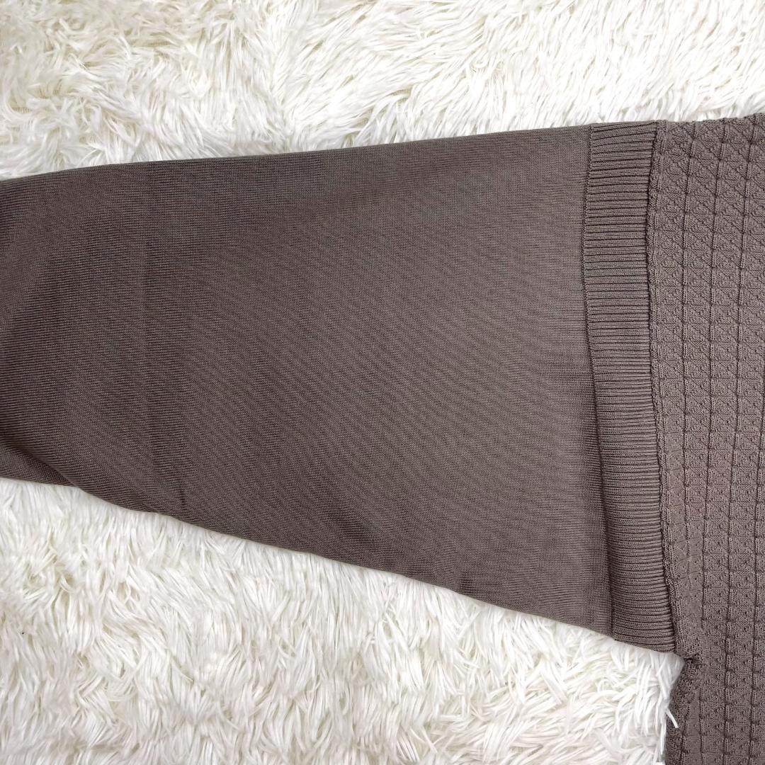 新品★ヤシキ／YASHIKI 襟付 カーディガン グレージュ サイズ3