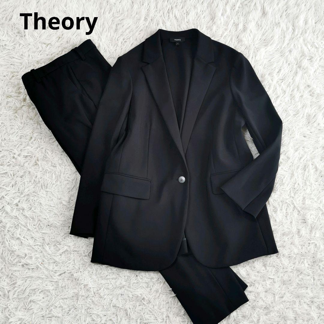 近年/美品 セオリー スーツ セット 1B ウォッシャブル ストレッチ 黒 М