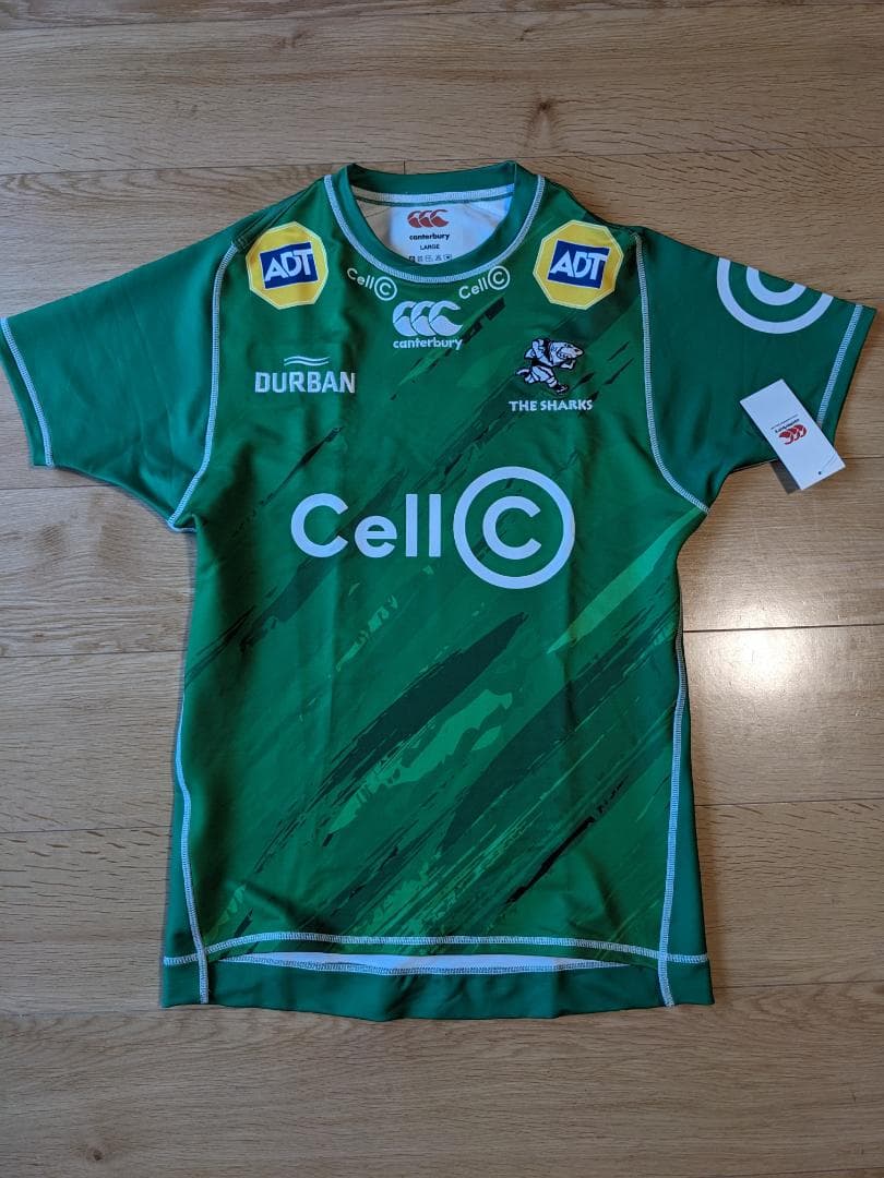 ラグビー ジャージ ユニ 選手仕様 南アフリカ シャークス XL 新品 レア