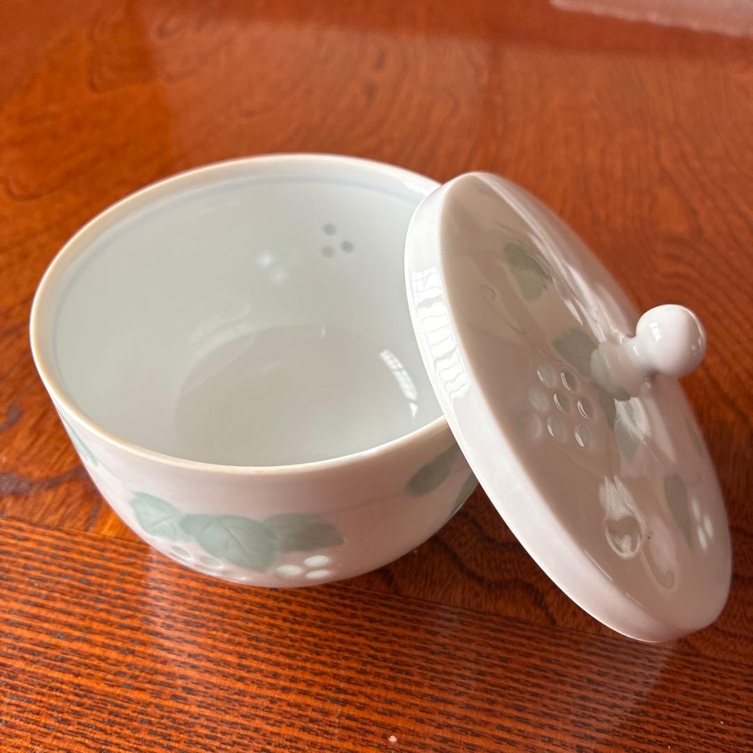 有田焼　宝祥窯　蛍象嵌彫　花柄食器セット 8点専用箱付き