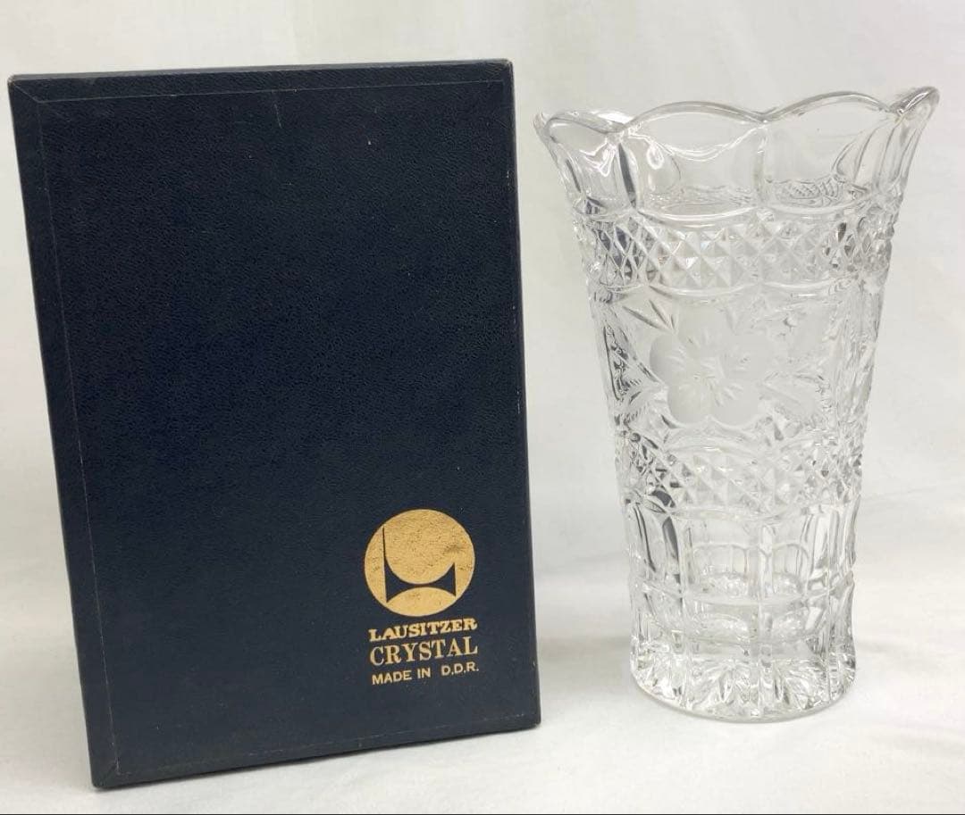 ドイツ製 LAUSITZER CRYSTAL 花瓶