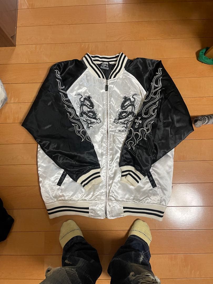 DOG TOWN スカジャン ドラゴン刺繍