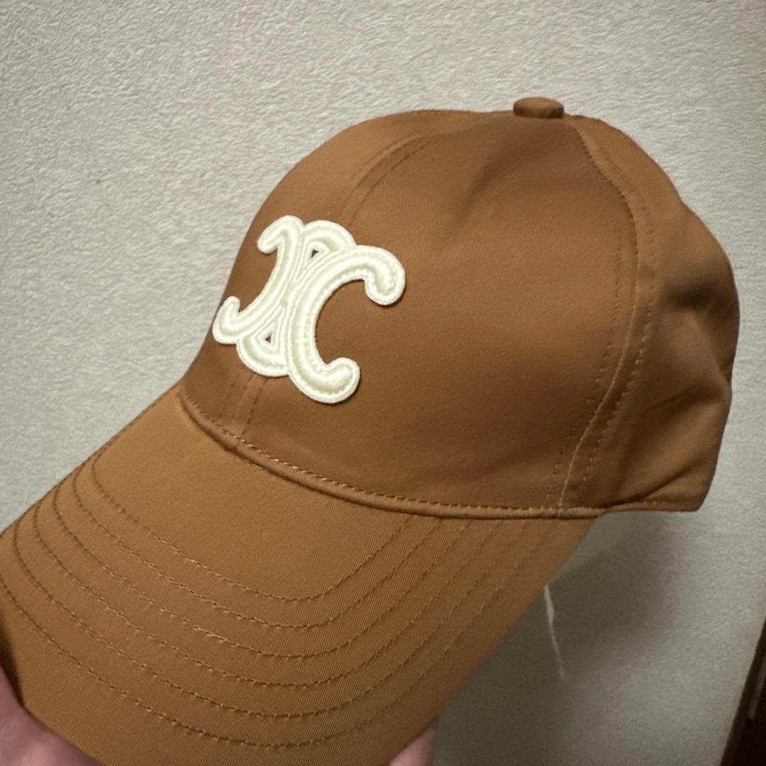 CELINE ブラウンキャップ Mサイズ