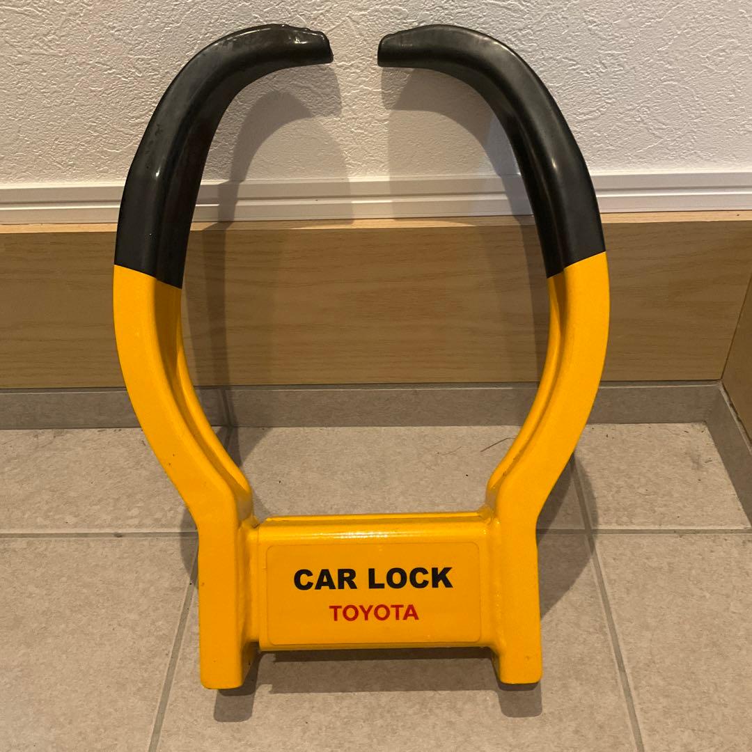 TOYOTA カーロック イエロー・ブラック