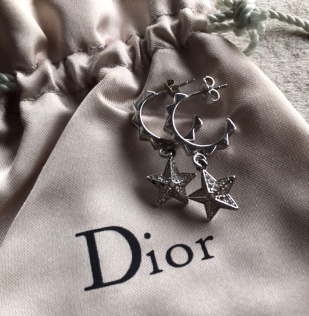 ヴィンレージ　DIOR ディオールスター フープピアス