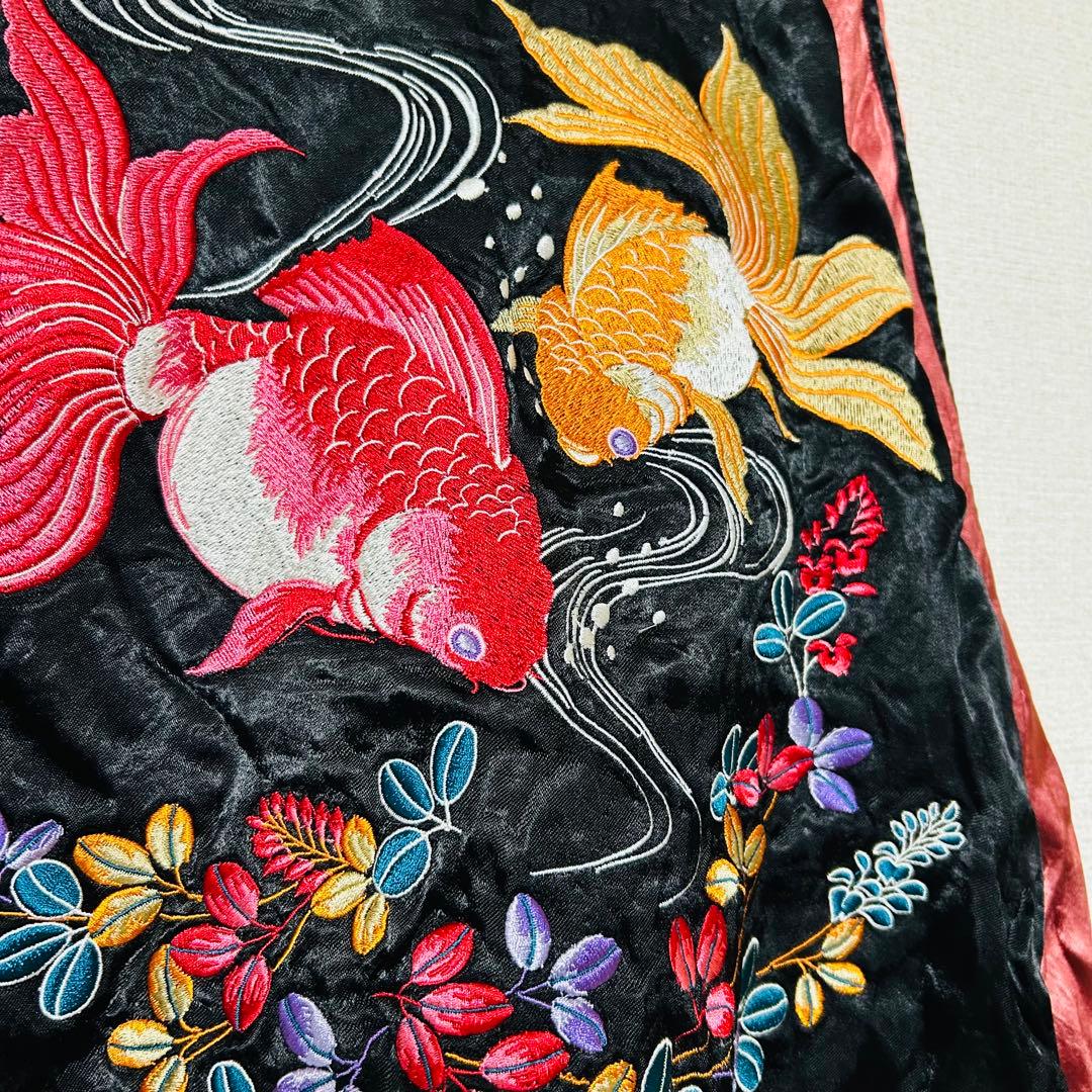 限定 IOLANI イオラニ 居楽仁東洋 スカジャンリバーシブル 刺繍 2way