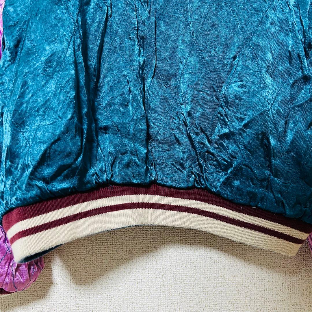 限定 IOLANI イオラニ 居楽仁東洋 スカジャンリバーシブル 刺繍 2way