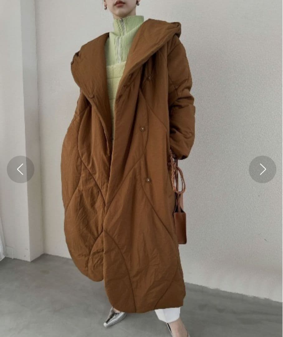 Ameri　WAVE STITCH HEAT POLAK LONG COAT