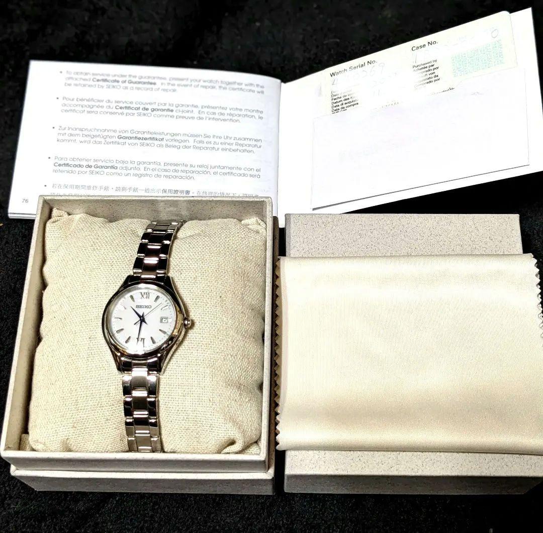 ゆみけい様　稼動品 セイコー ソーラー式 腕時計 1B22-0CW0 レディース