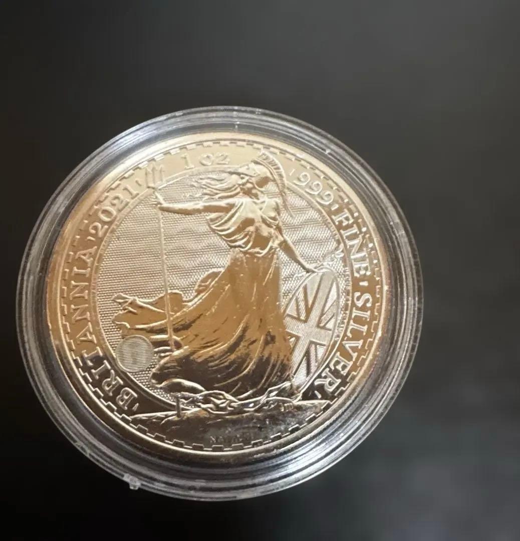 2021ブリタニア銀貨 1オンス　訳あり　カプセル付き