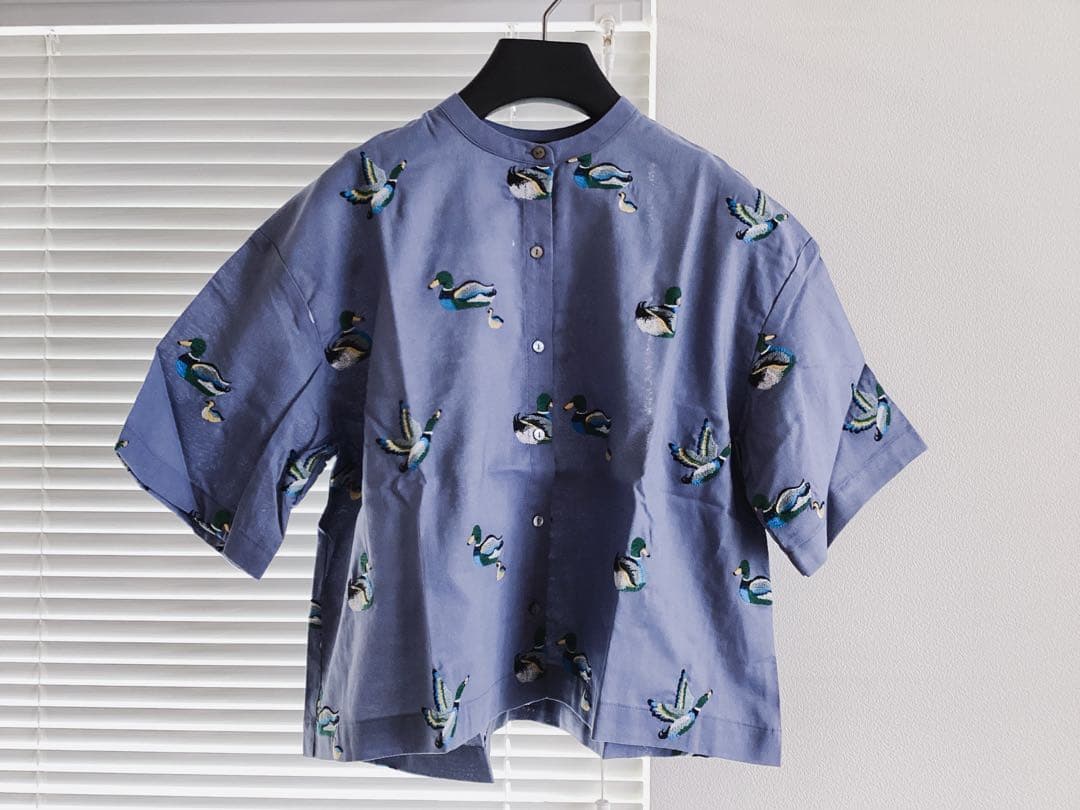 【Marble SUD】マーブルシュッド　カモ刺繍　半袖シャツ　定価17600円