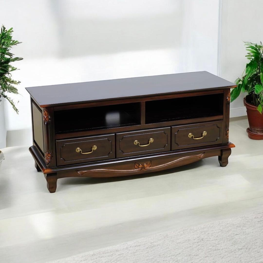 E 新品 TVボード S ブラウン テレビ台 AVラック テレビラック 収納