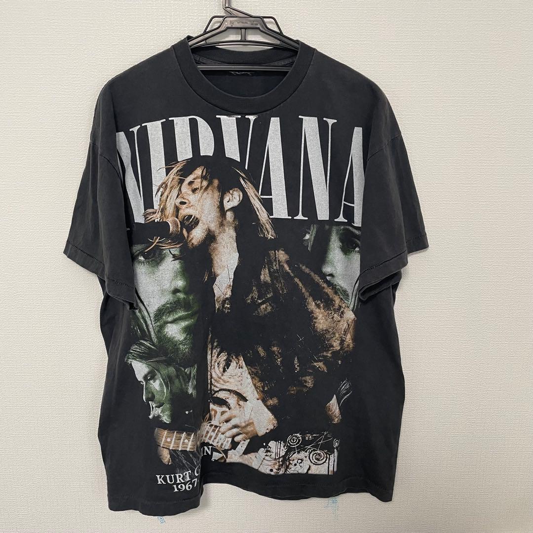 a8154 ヴィンテージ 90s NIRVANA  Cobain T
