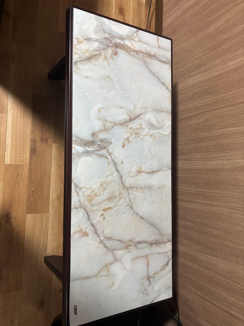 オールドカリモク ローテーブル センターテーブル 大理石調 ヴィンテージ