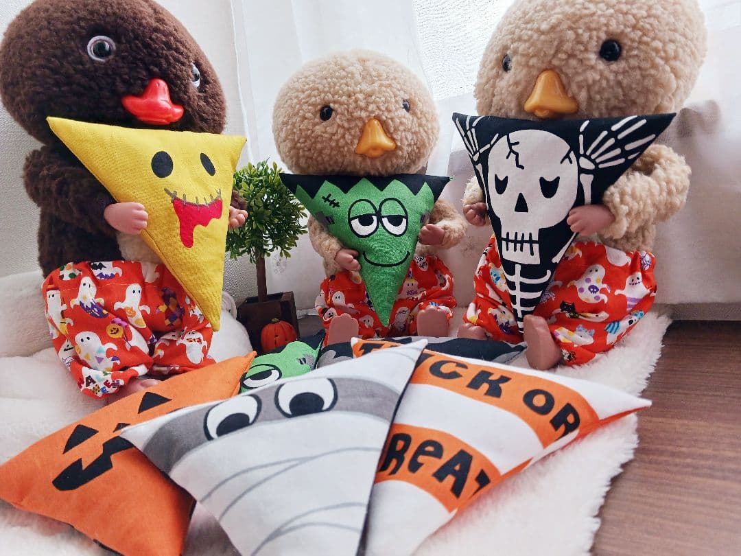 ハロウィンクッション　４こ　人形用
