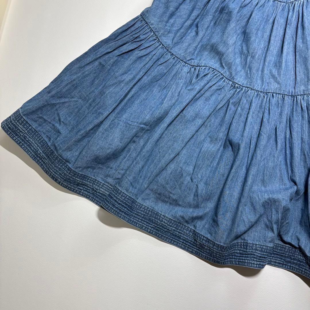 ドゥロワー Drawer ティアードデニムスカート 38 洗えます