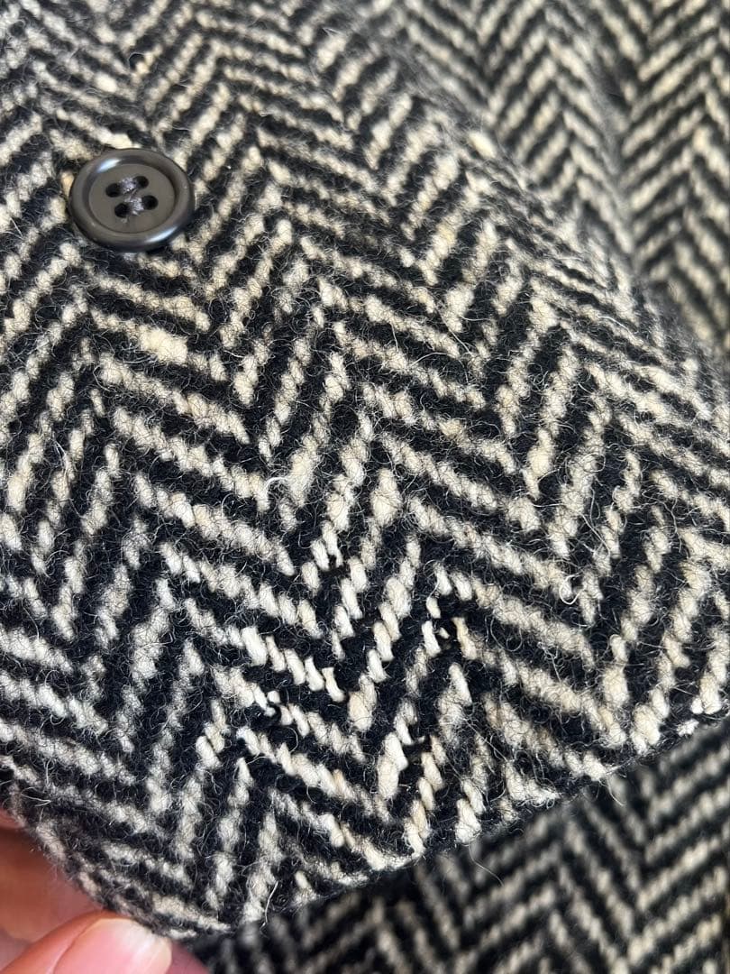 t*s様 バーバリー 一枚袖 ヘリンボーン コート ツイード ダブル コート 英