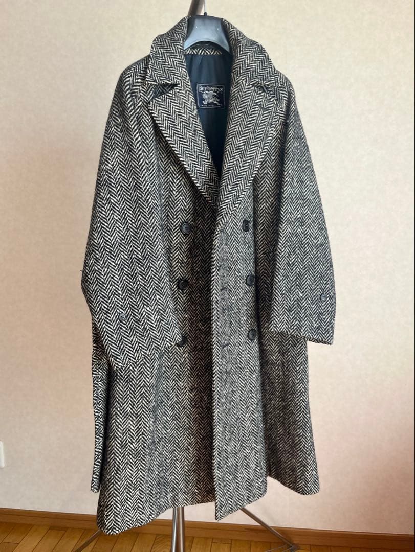 t*s様 バーバリー 一枚袖 ヘリンボーン コート ツイード ダブル コート 英