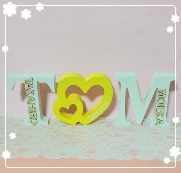 mo-chan様確認用♡イニシャルオブジェ