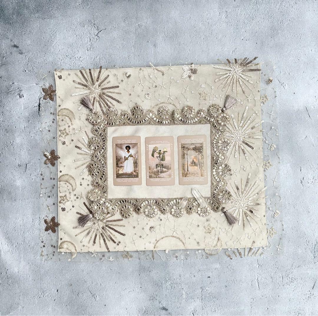 Creative Kit レースクロスとマットの2点セット 太陽と月のレース