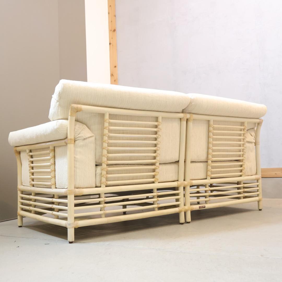 CASABLANCA カサブランカ ラタン 2人掛けソファ 2シーターソファ