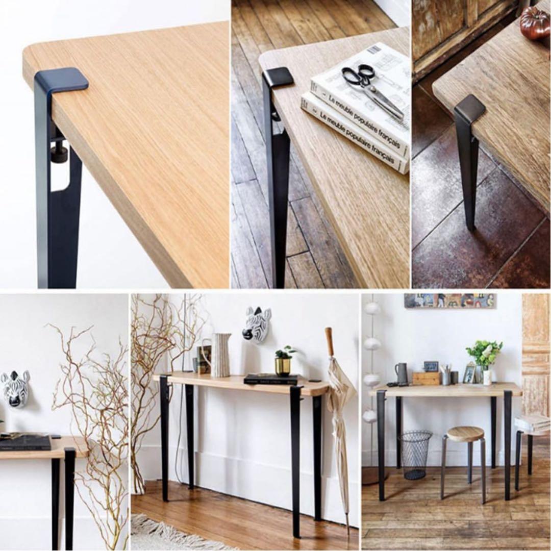 【送料無料】カウンター テーブル ナチュラル ブラック 脚