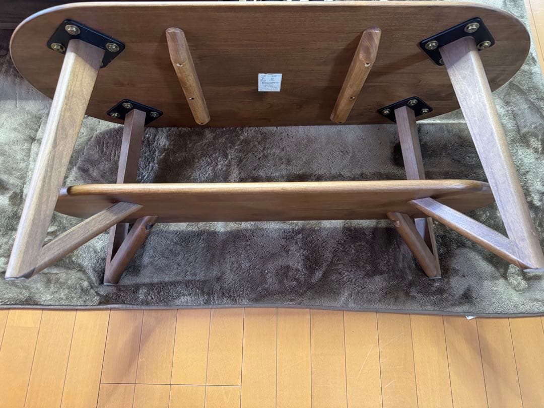 ニトリ 3人掛け ターコイズブルー カウチソファ センターテーブルセット