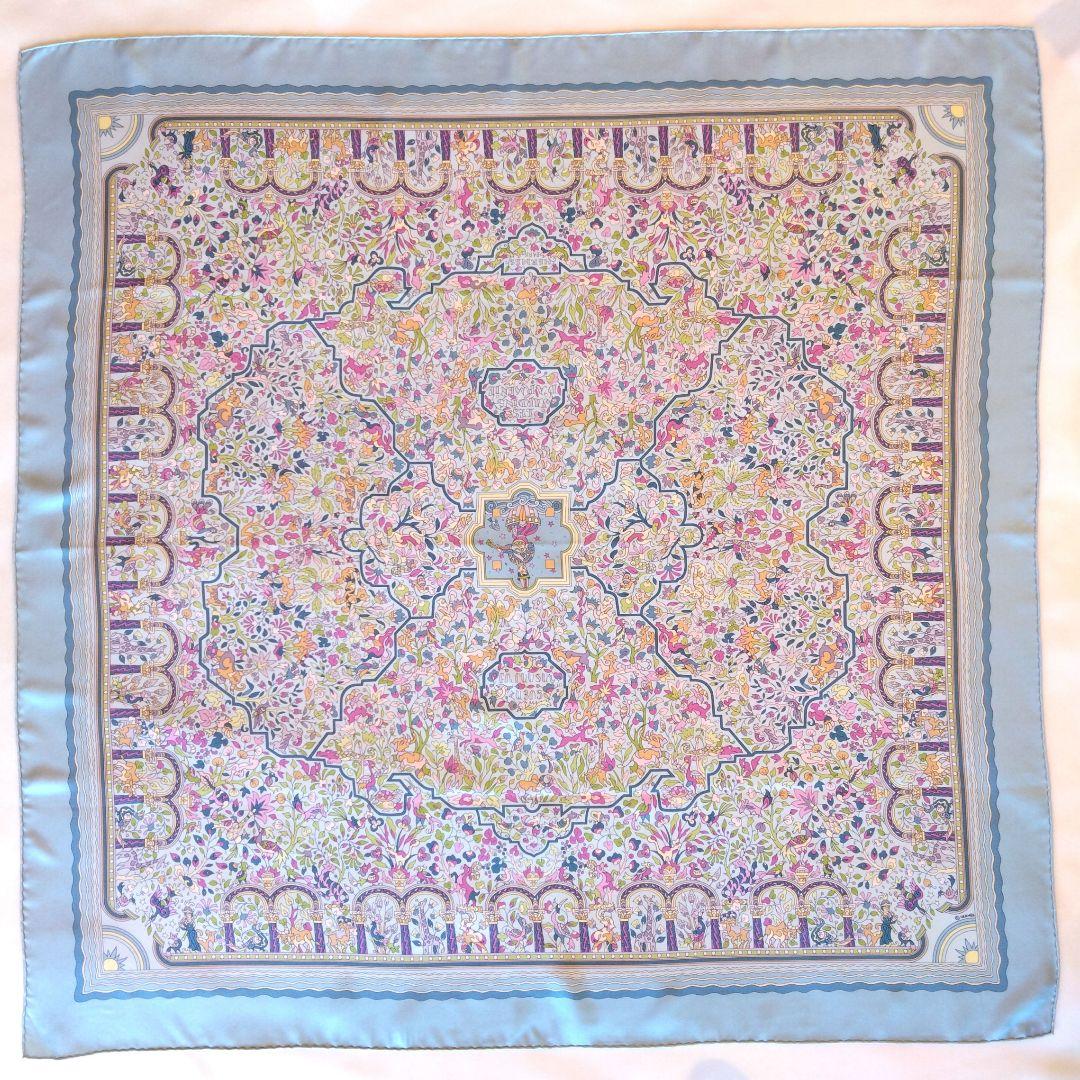 HERMES エルメス スカーフ カレ90 アルメニアの楽園