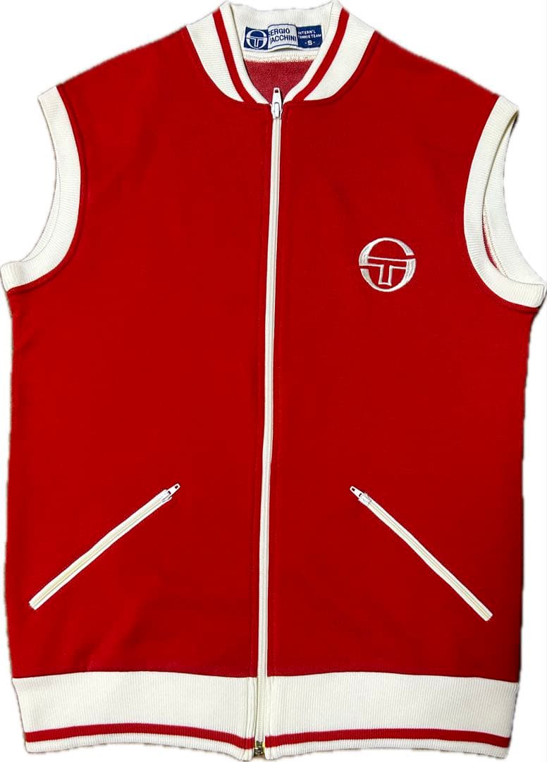SERGIO TACCHINI テニスジャージ ベスト　80年代　美品