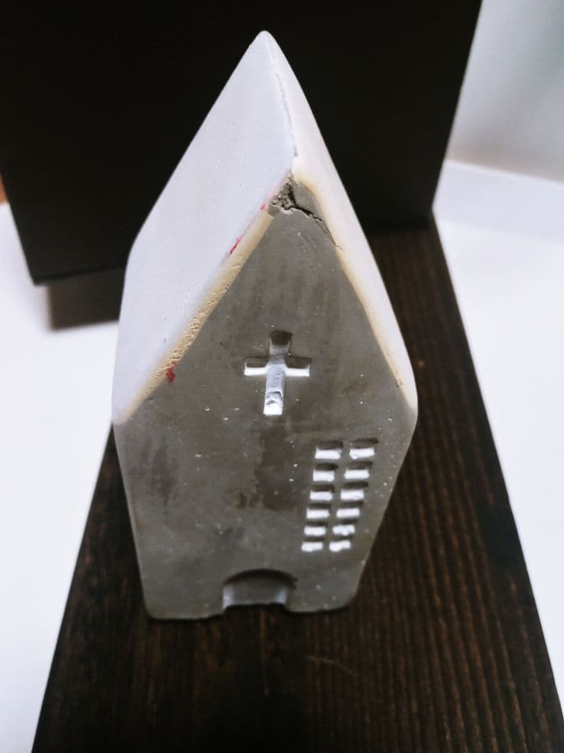 ❤️セメント細工　教会　キリスト教　クリスマスツリー　サンタクロース✨❤️