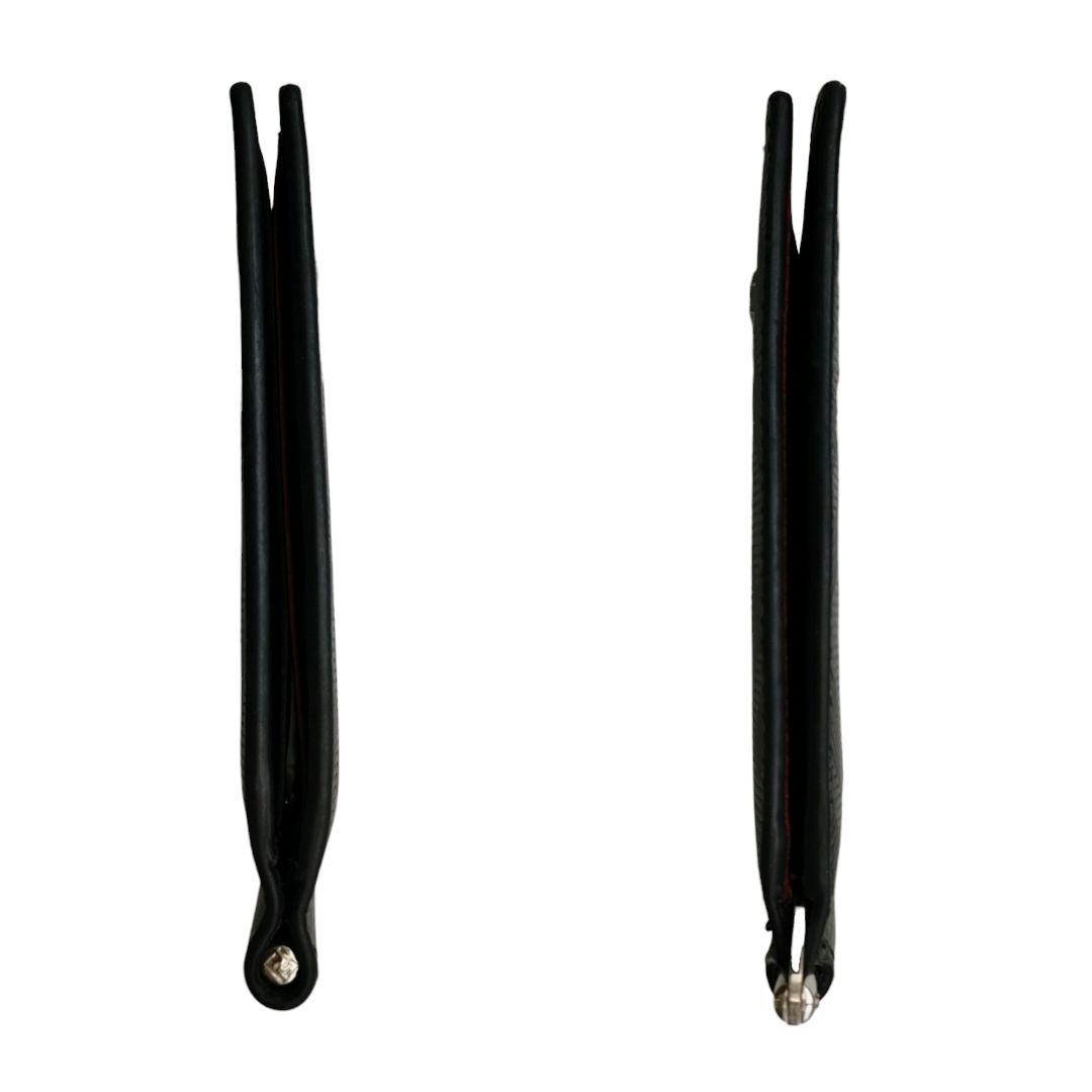 FENDI　フェンディ　マネークリップ　シャドー　ズッカ　ブラック　レザー